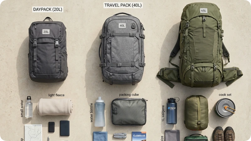 Best Travel Backpack Sizes for Women
