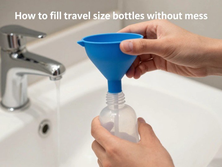 How to Fill Travel Size Bottles
