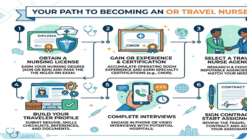 How to Get OR Travel Nurse Jobs: Step by Step