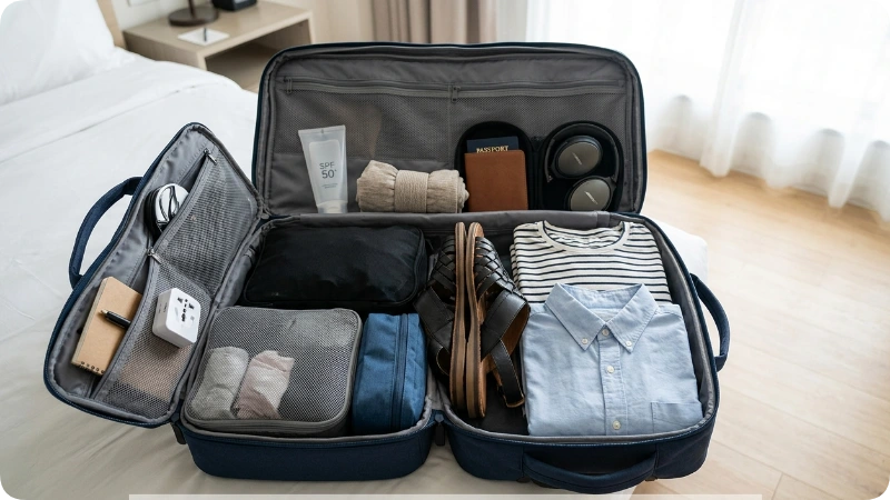 How to Pack Travel Sandals Without Wasting Space