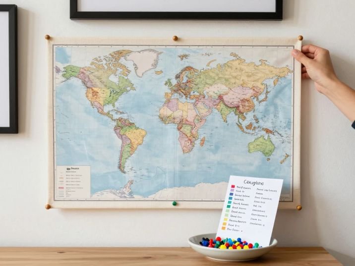 How to Set Up Your Travel Map with Pins Step by Step