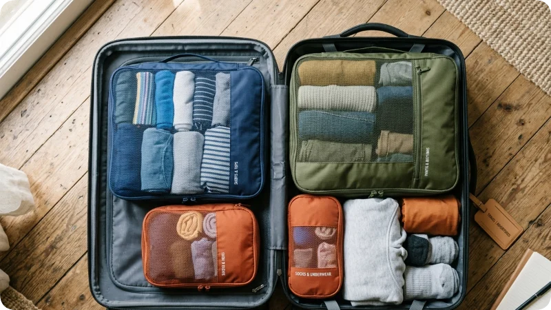 Packing Cubes section