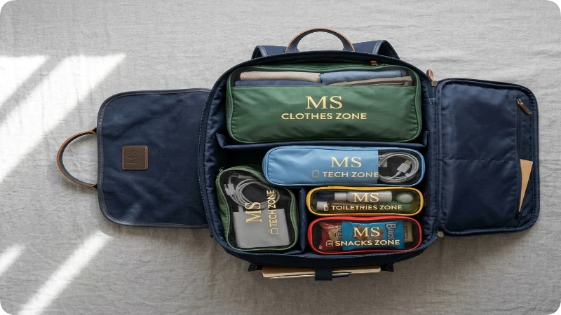 Travel Bag Organization The Zone Sysytem