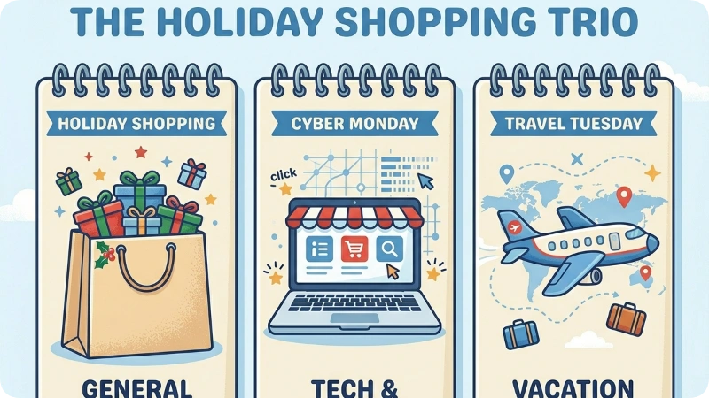 Travel Tuesday vs. Black Friday and Cyber Monday