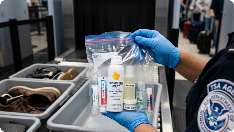 TSA Rules for Travel Size Sunscreen Spray