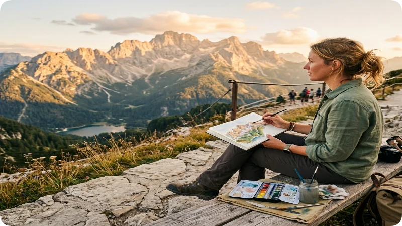 Why a Travel Watercolor Kit Beats Other Art Mediums on the Road