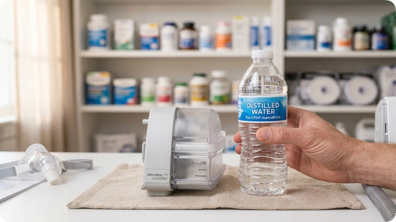 Distilled Water for Your CPAP Humidifier While Traveling