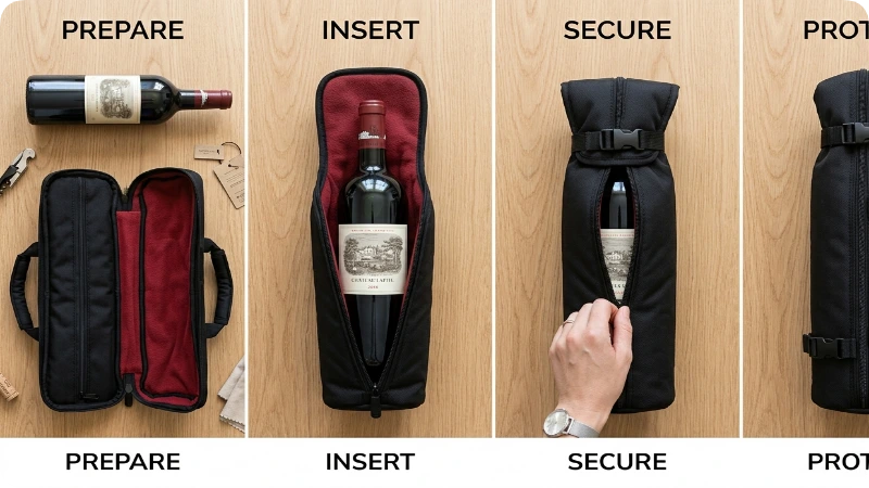 How to Pack a Wine Bottle for Checked Luggage