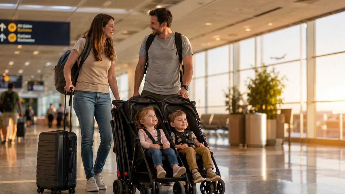 Travel Double Stroller